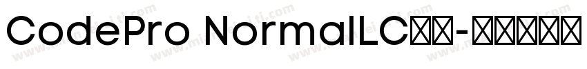 CodePro NormalLC字体字体转换